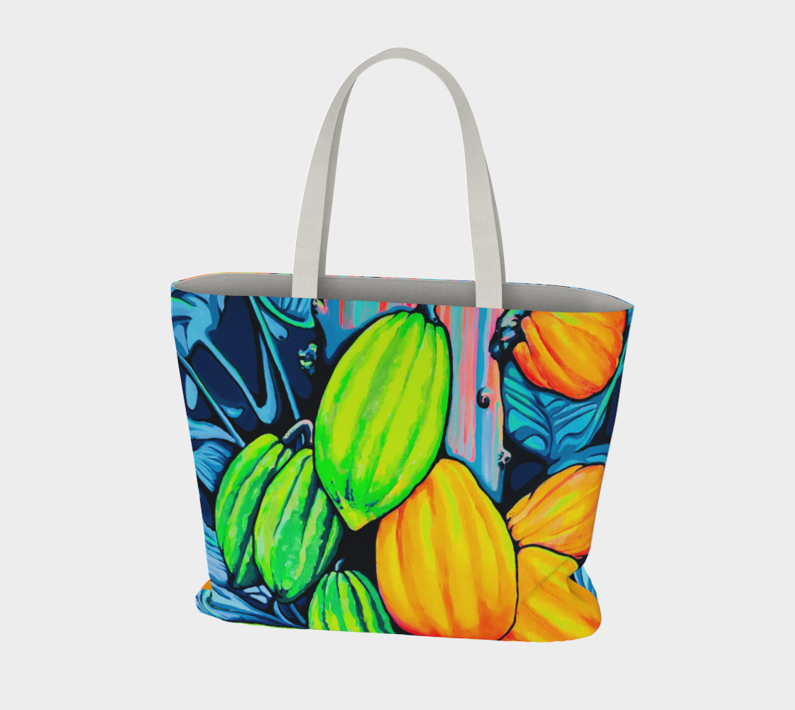 Neon Cacao Market Tote