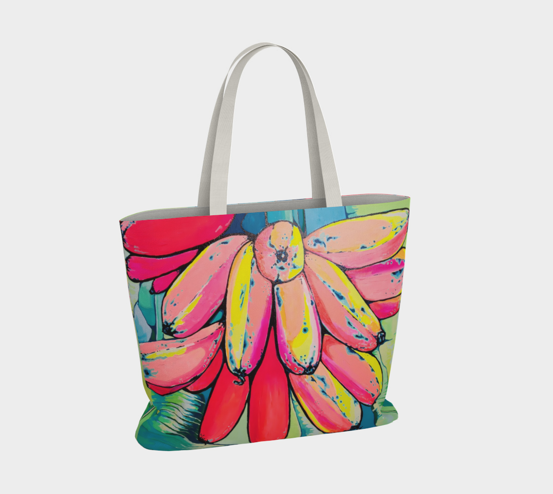 Neon Primitivo Bananas Market Tote