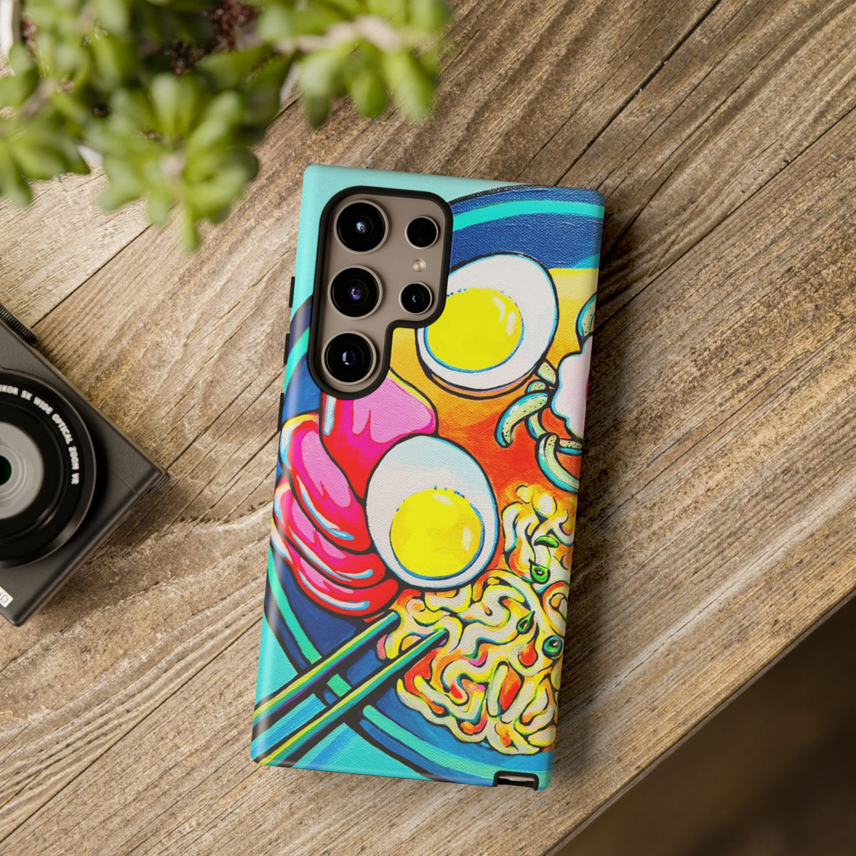 Coque de téléphone résistante Neon Ramen
