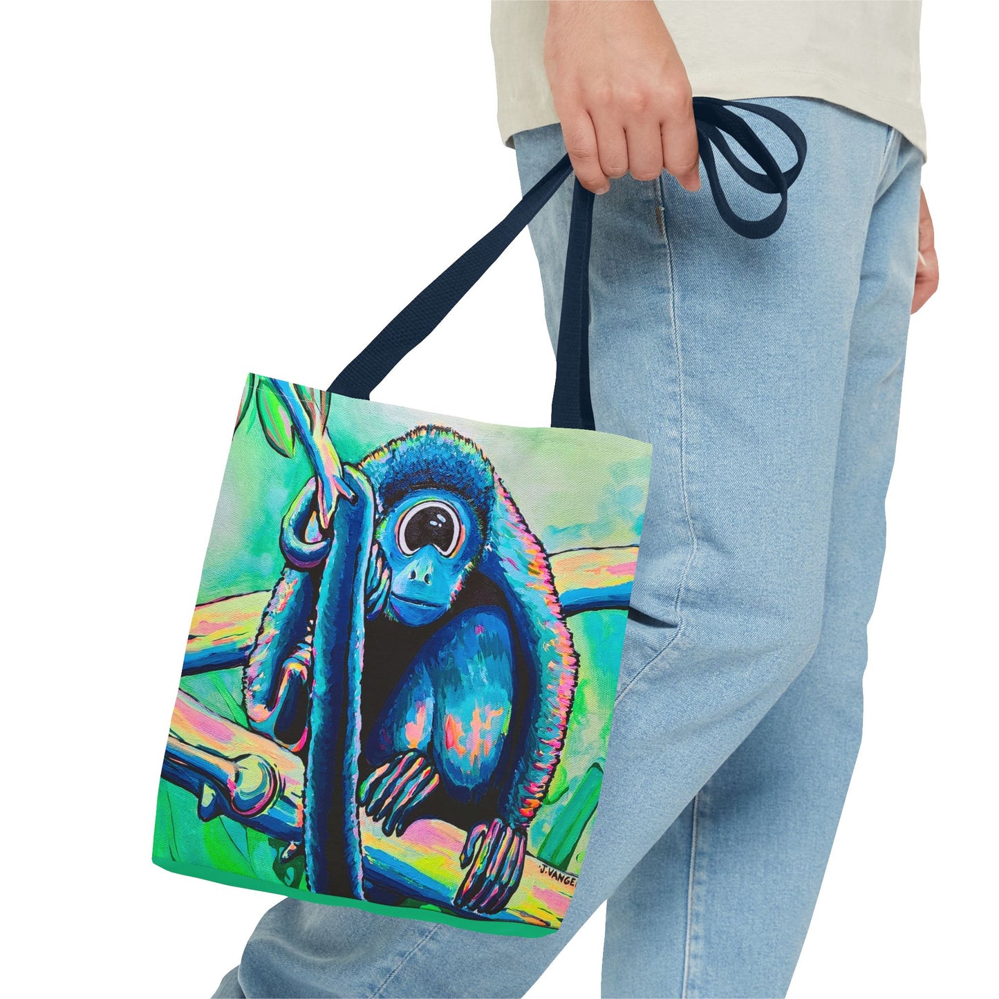 Premium Cyclops Monkey Tote Bag, Original Artist Design, Reusable Shopping Tote, Eco-Friendly