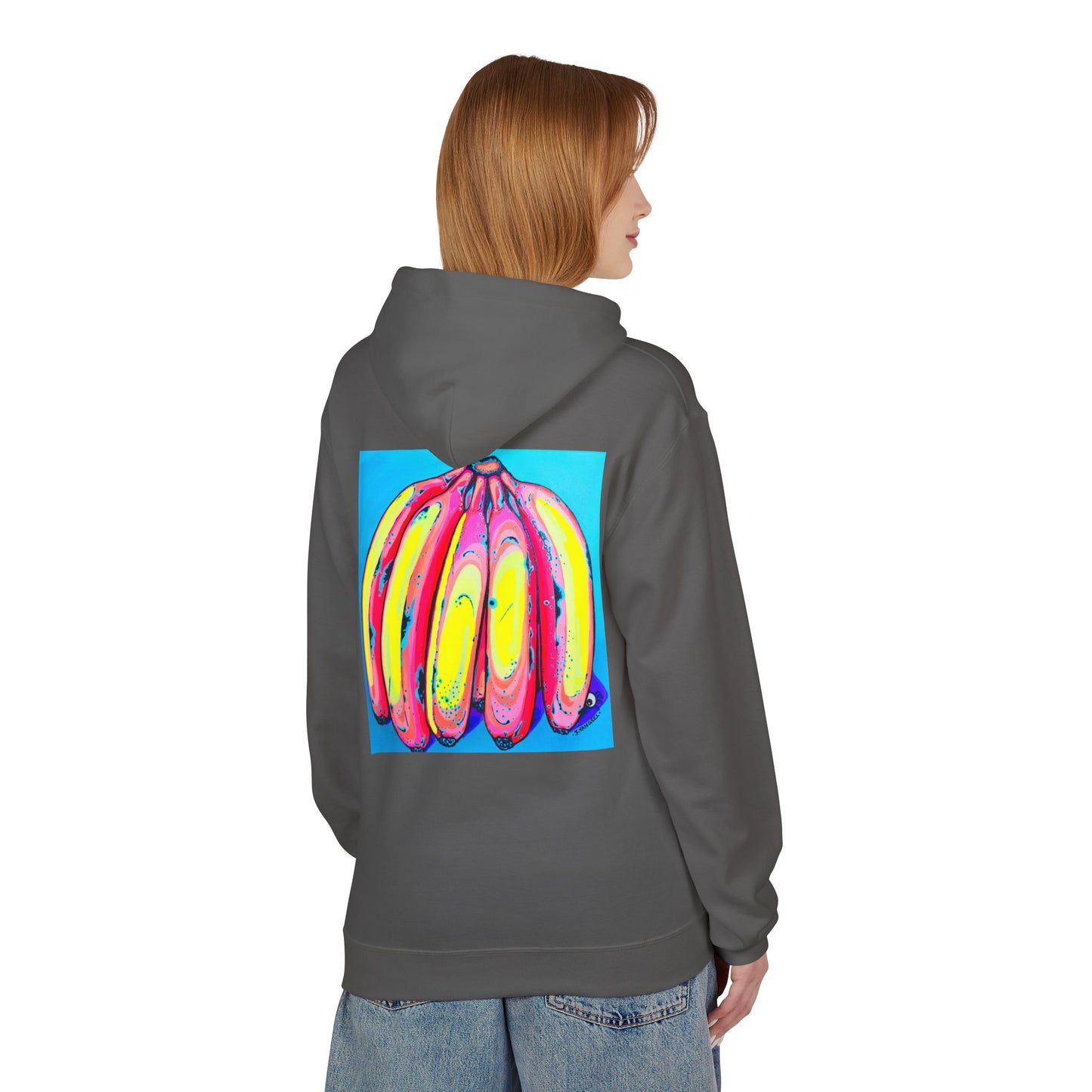 Unisex Neon Fat Bananas Soft Hoodie