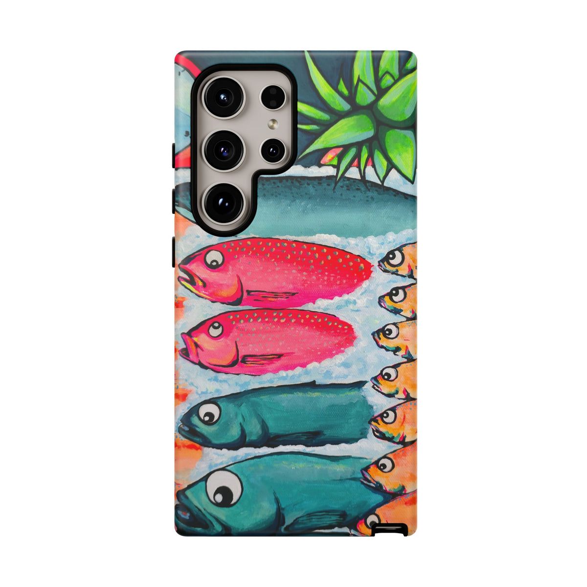 Neon Cabo Fish Market Tough Phone Case