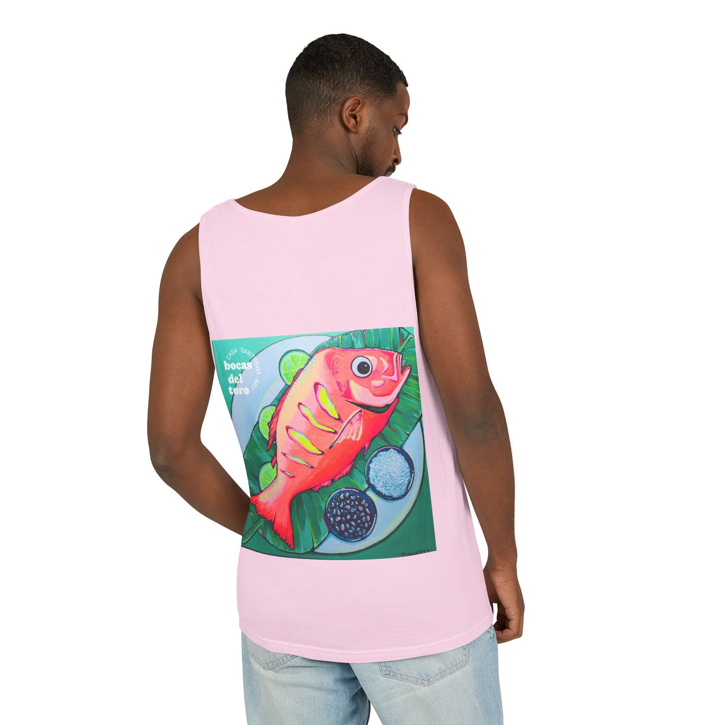Unisex Neon Fried Fish Tank Top - Perfect for Summer Vibes