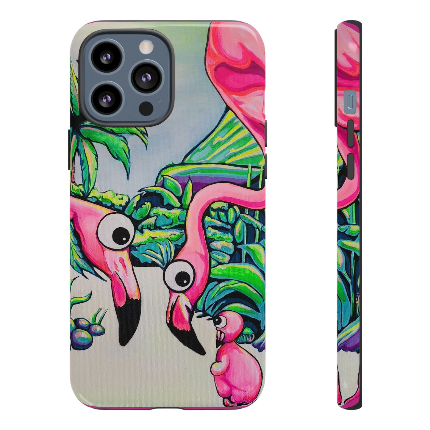 Cyclops Flamingo Family Tough Phone Case