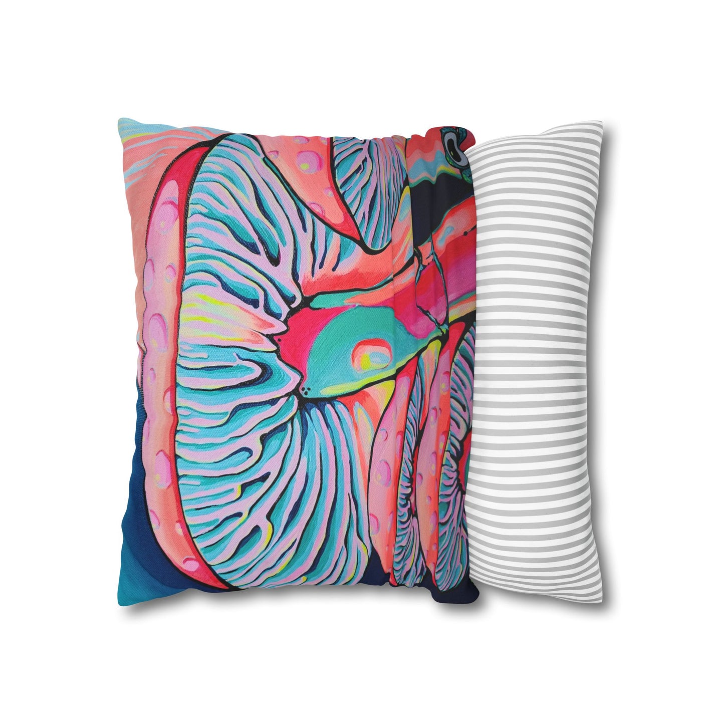 Trippy Mushrooms Pillowcase for Throw Pillow, Cover Only