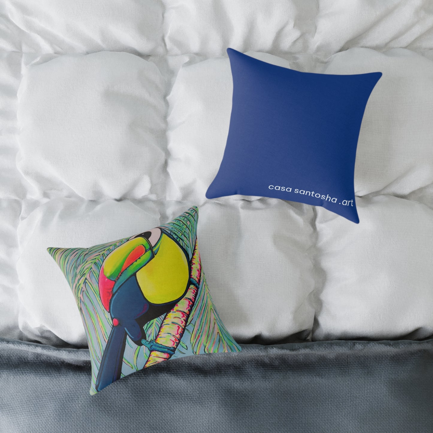 Cyclops Toucan Art Canvas Decorative Pillow