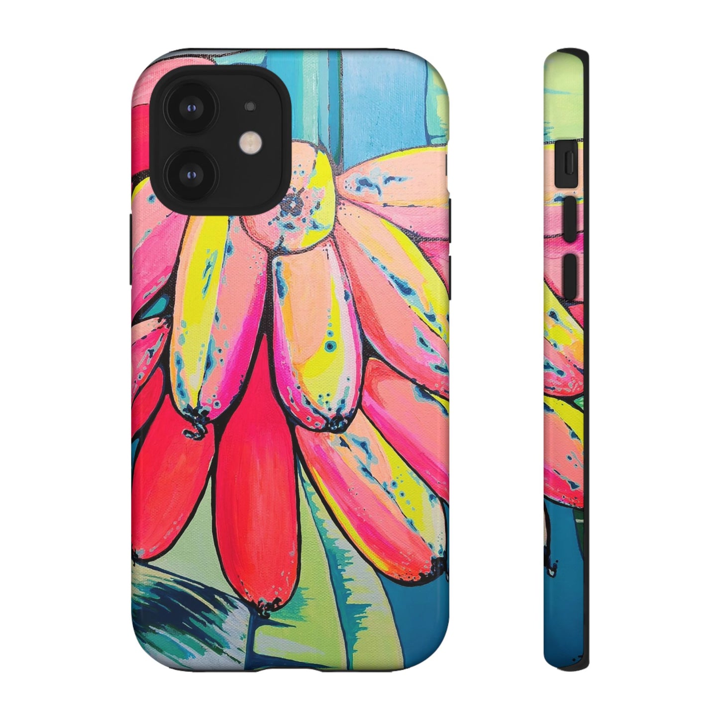 Neon Primitivo Bananas Tough Phone Case