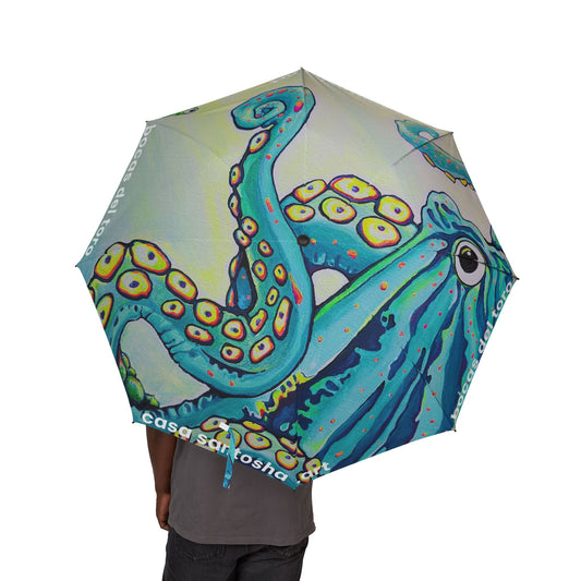 Cyclops Octopus Tropical Umbrella - Foldable & Stylish Rain Gear