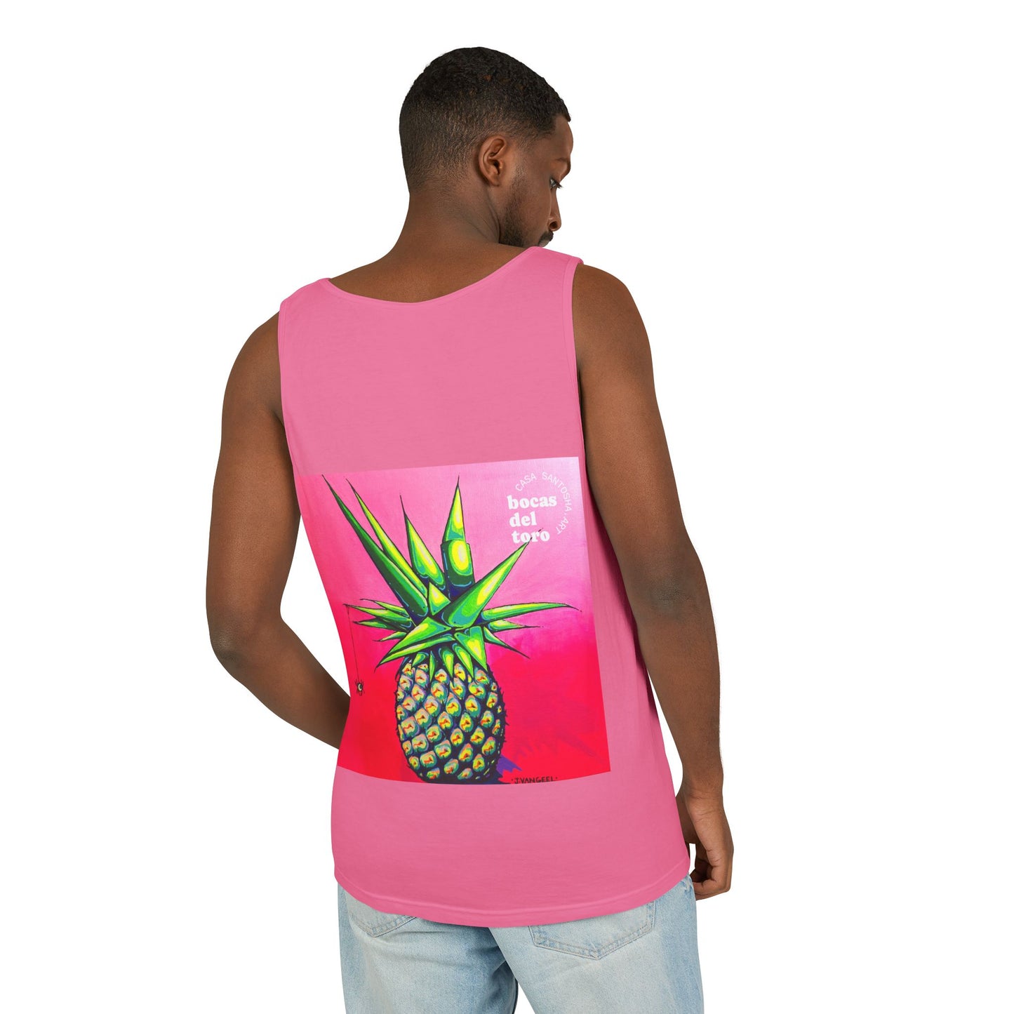 Unisex Neon Pineapple Tank Top - Perfect for Summer Vibes