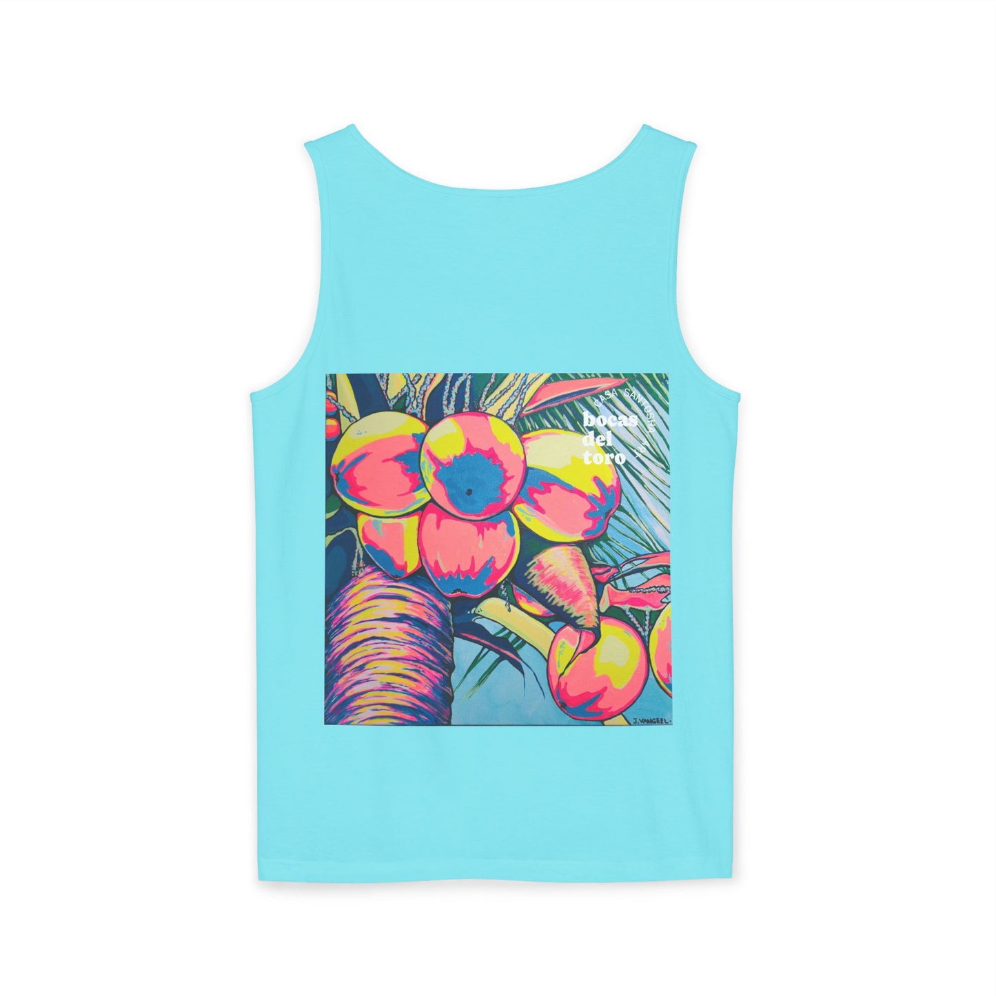 Unisex Neon Coconuts Tank Top - Perfect for Summer Vibes
