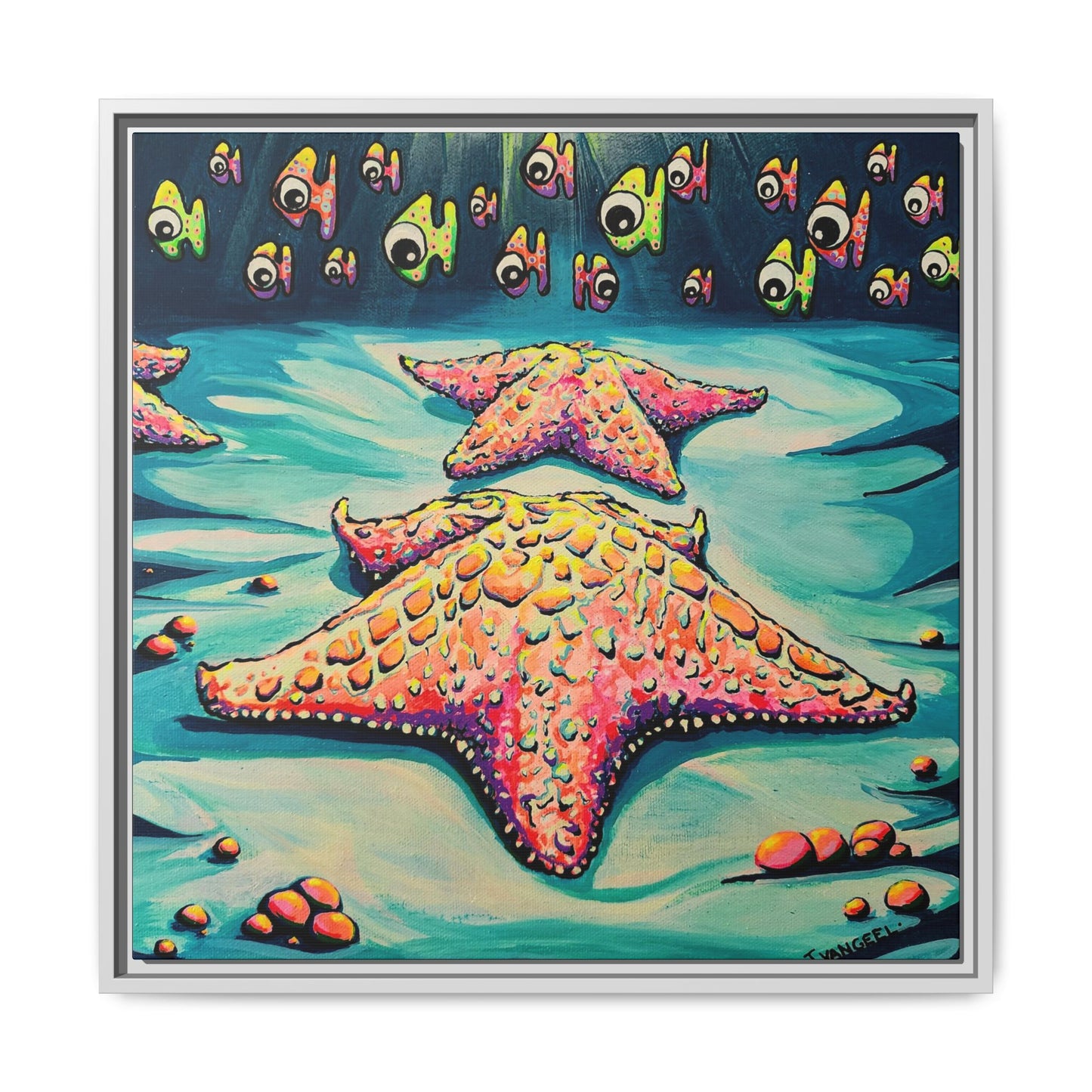 Framed Cyclops Starfish Canvas Print