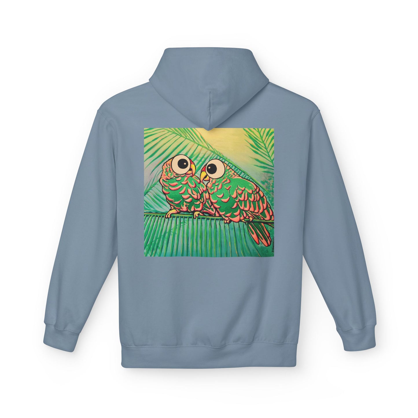 Unisex Chatty Cyclops Parrots Soft Hoodie