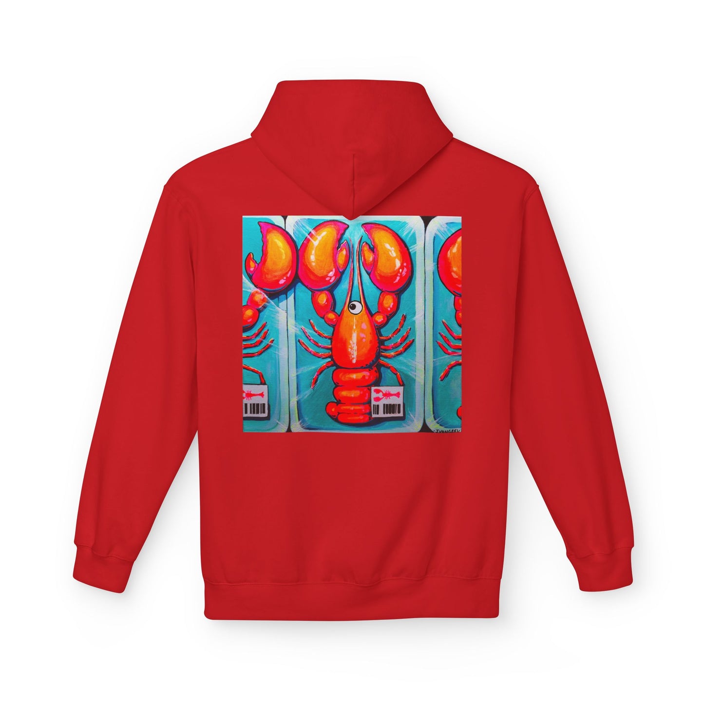 Unisex Fresh Neon Lobster Soft Hoodie