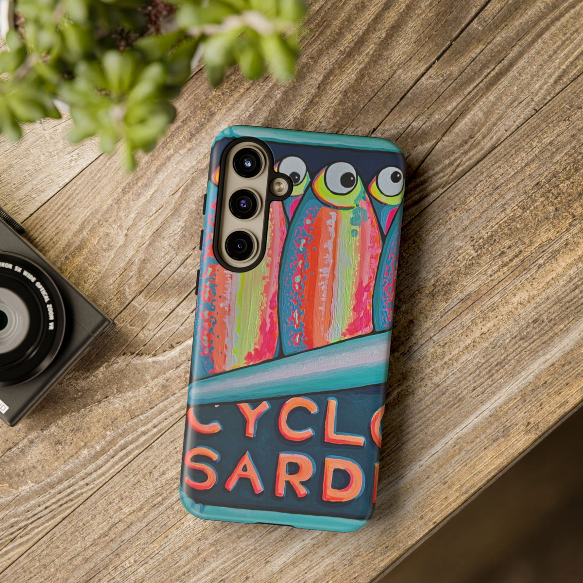 Neon Sardines Tough Phone Case