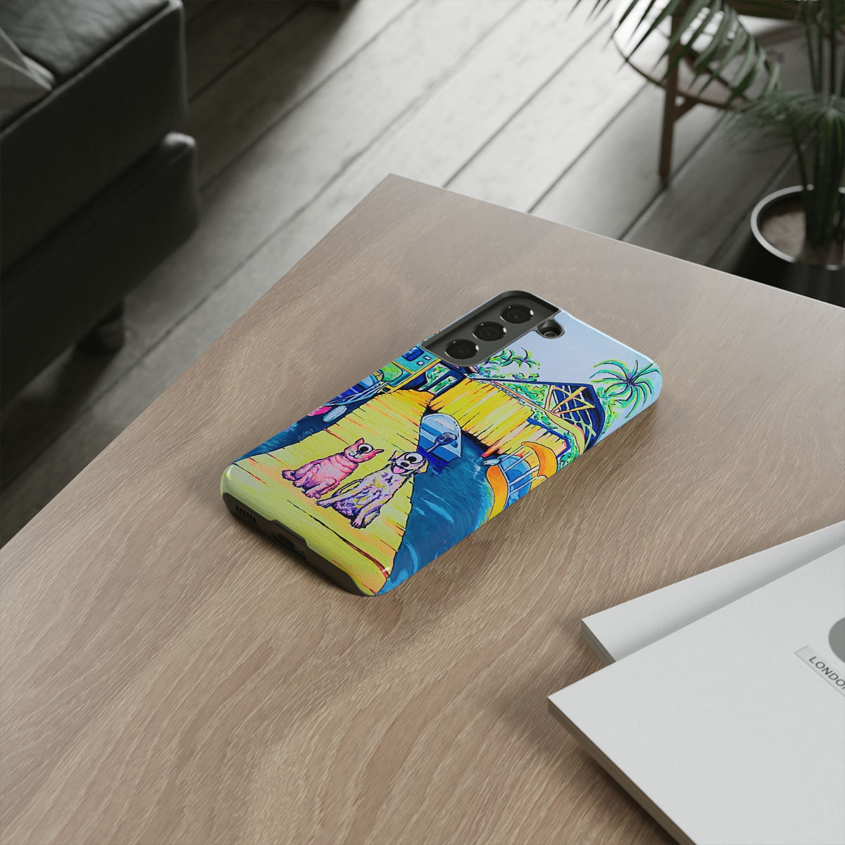 Cyclops Cat and Dog in Bocas Tough Phone Case