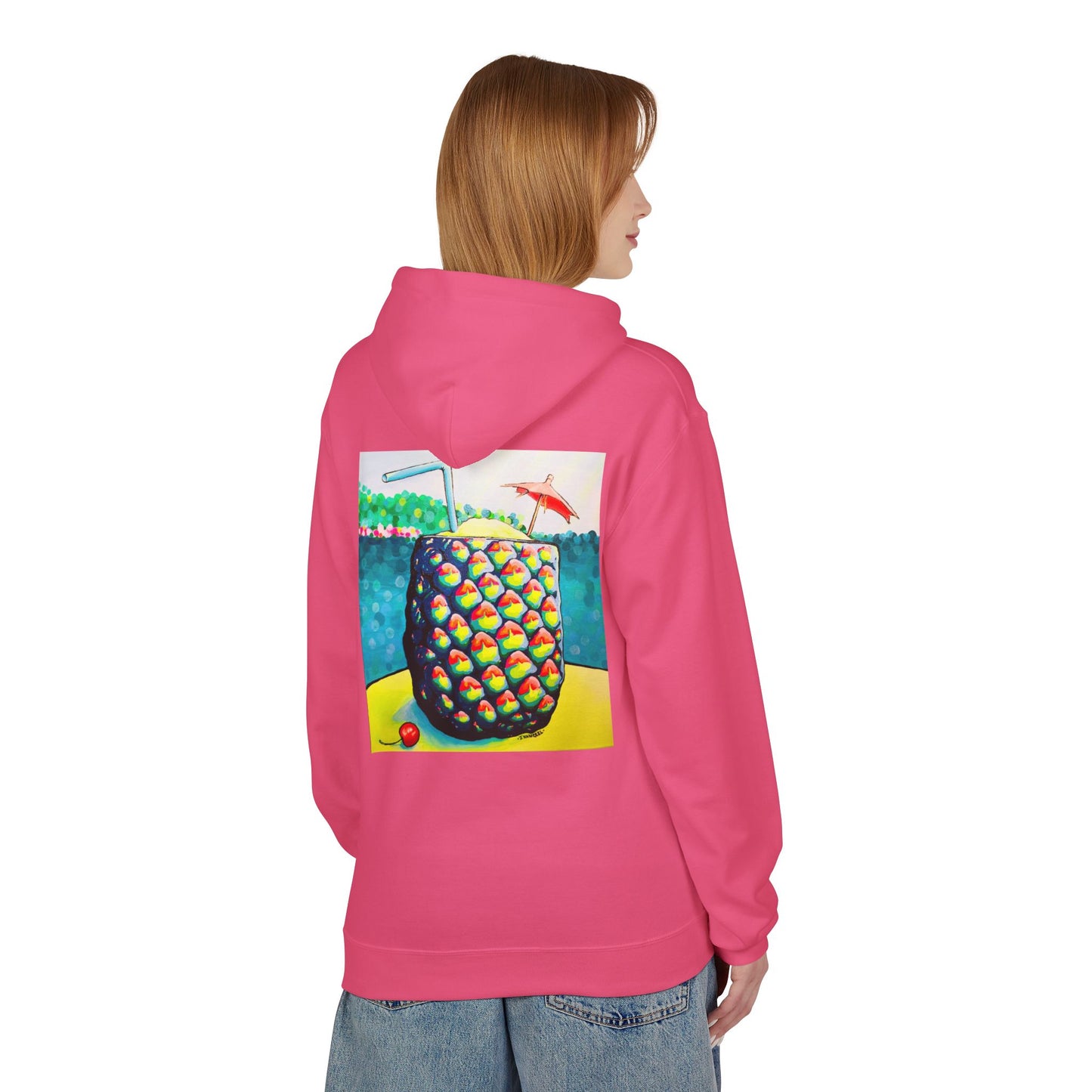 Unisex Neon Piña Colada Soft Hoodie