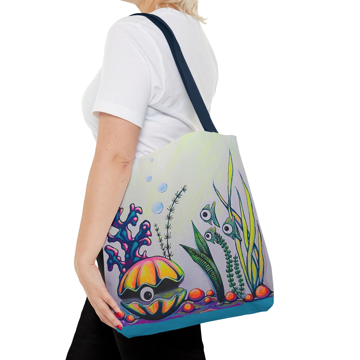 Premium Cyclops Clam Tote Bag, Original Artist Design, Reusable Shopping Tote,  Eco-Friendly
