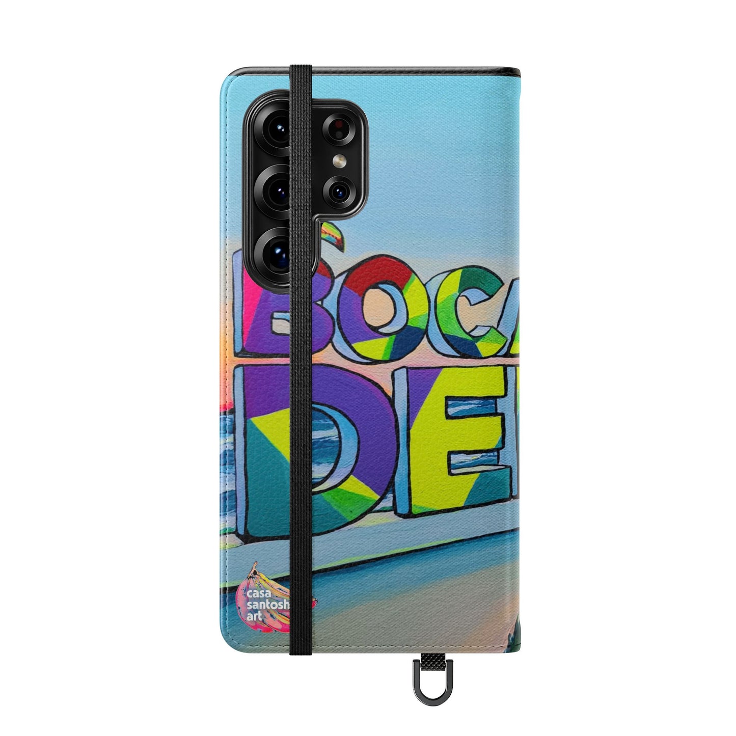 Bocas Del Toro Sign Flip Phone Case – Wallet Cover with Card Slots