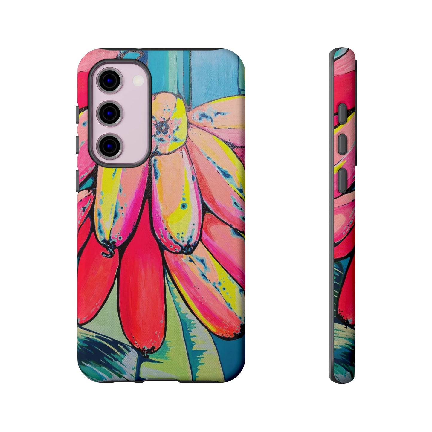 Neon Primitivo Bananas Tough Phone Case