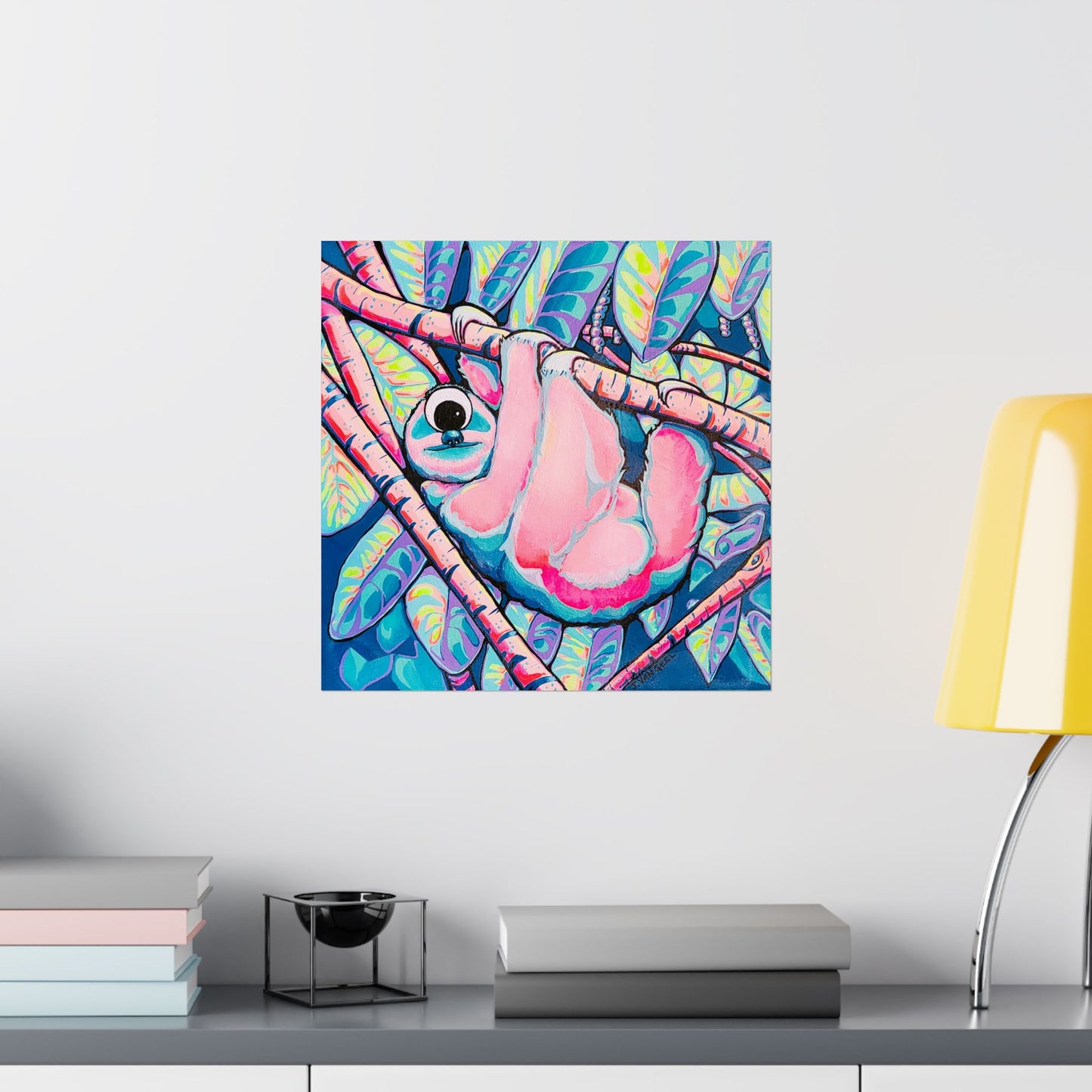 Cyclops Sloth Giclée Art Poster
