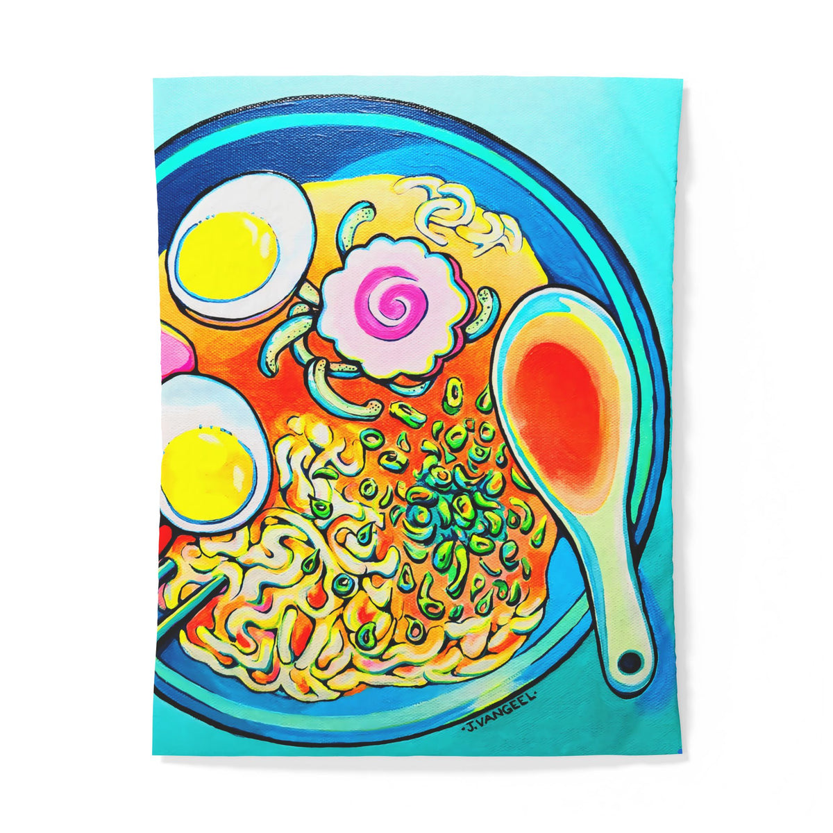 Neon Ramen Duvet Cover
