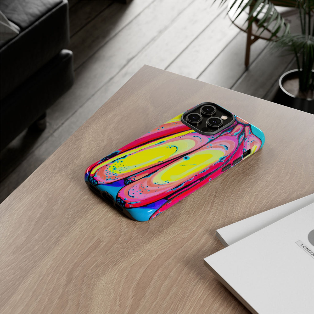 Neon Fat Bananas Tough Phone Case