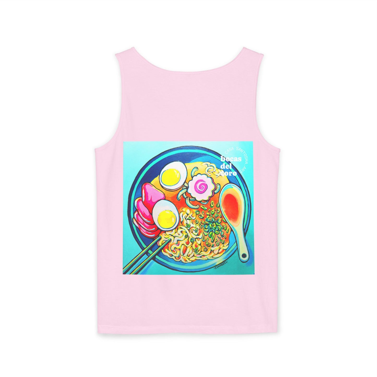 Unisex Neon Ramen Tank Top - Perfect for Summer Vibes