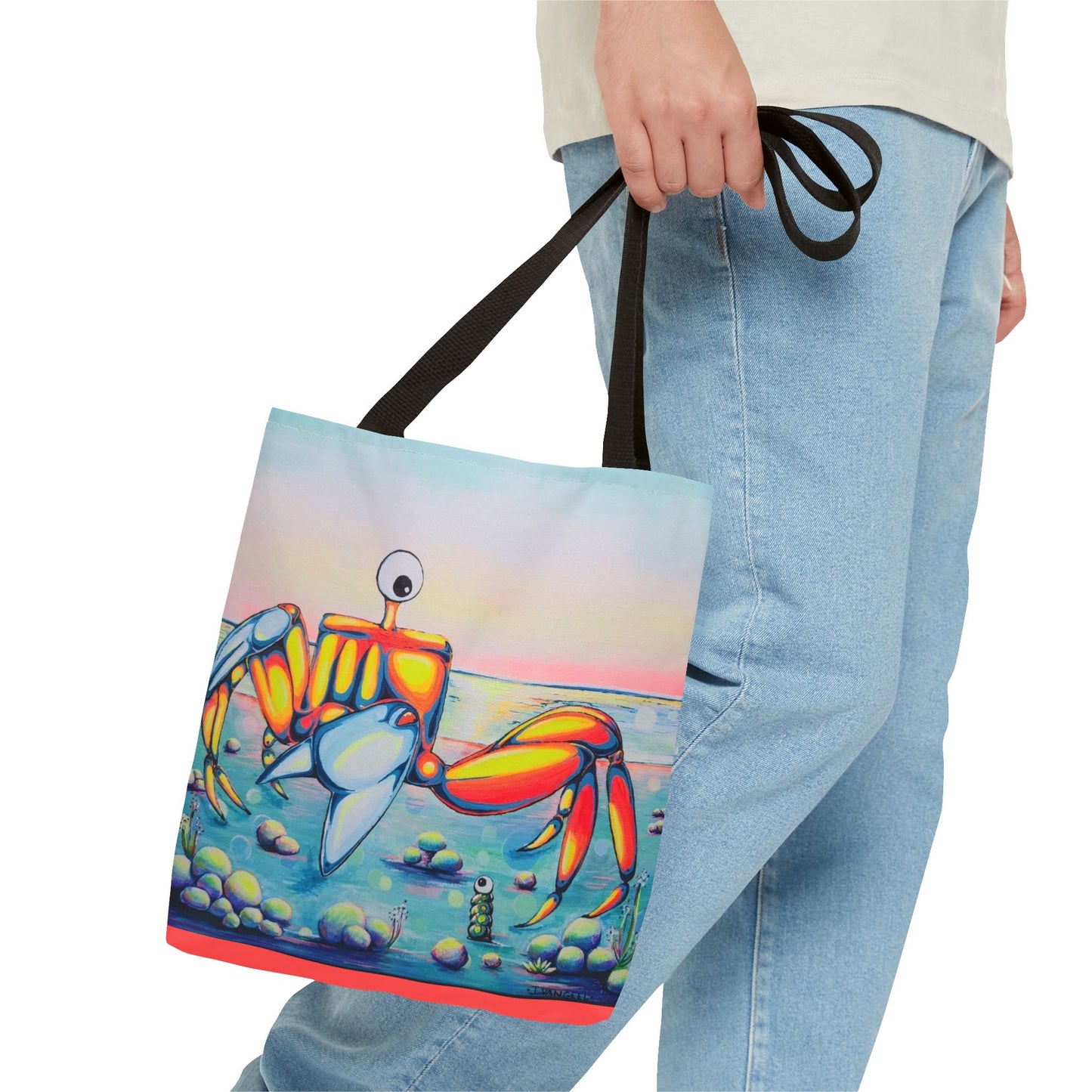 Premium Cyclops Crab Tote Bag, Original Artist Design, Reusable Shopping Tote,  Eco-Friendly
