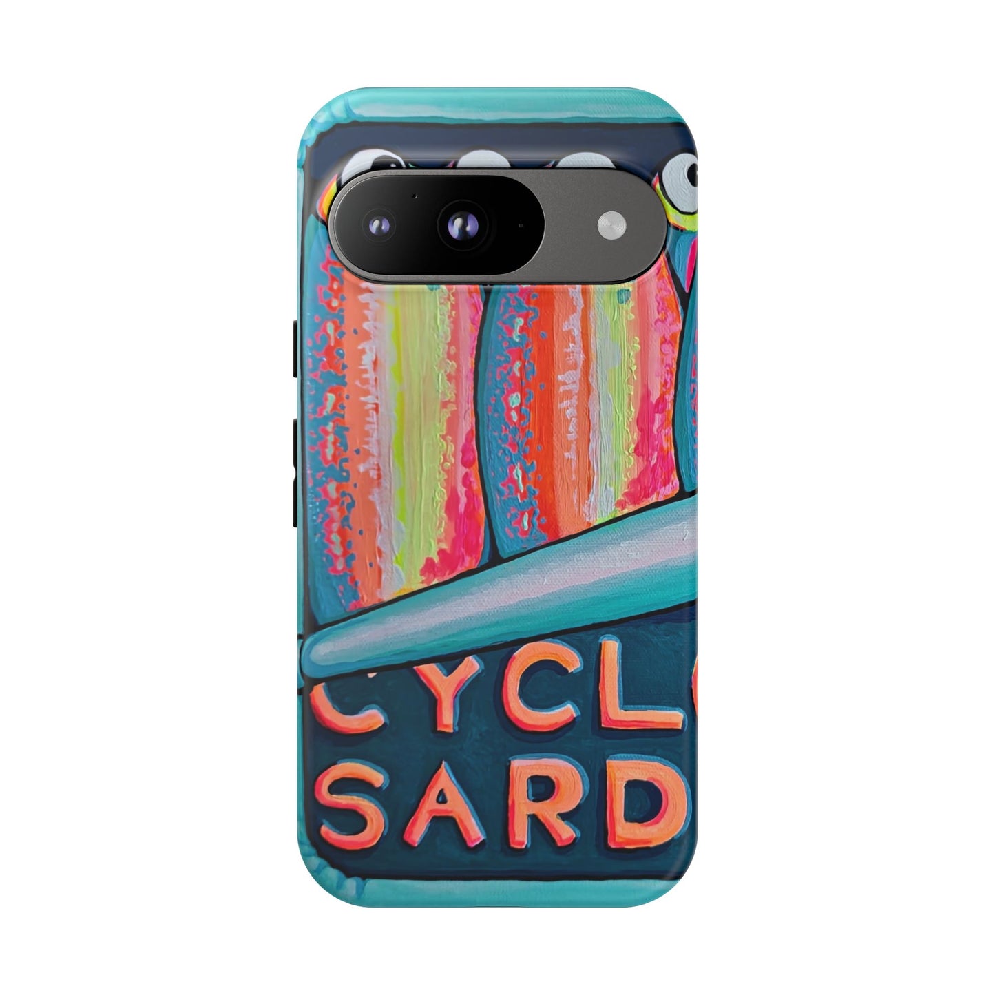 Neon Sardines Tough Phone Case