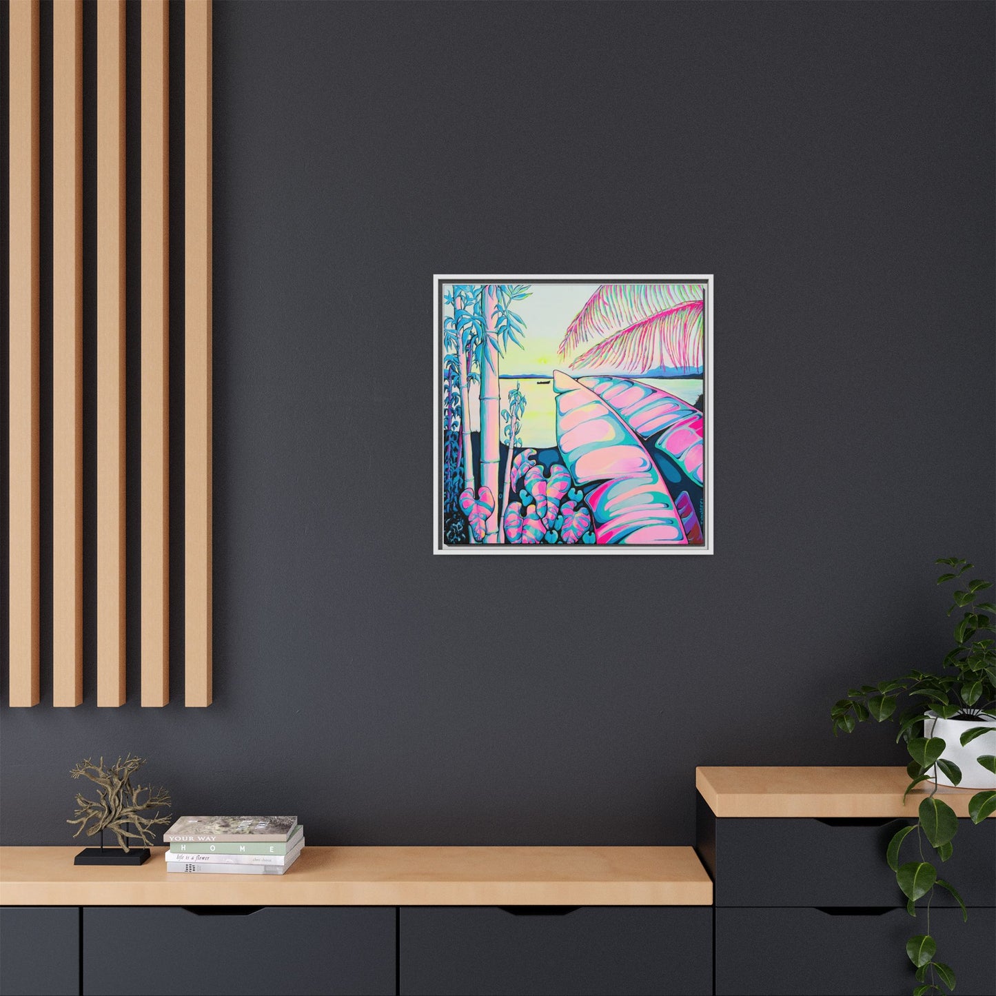 Impression sur toile « Sérénité encadrée Bocas »