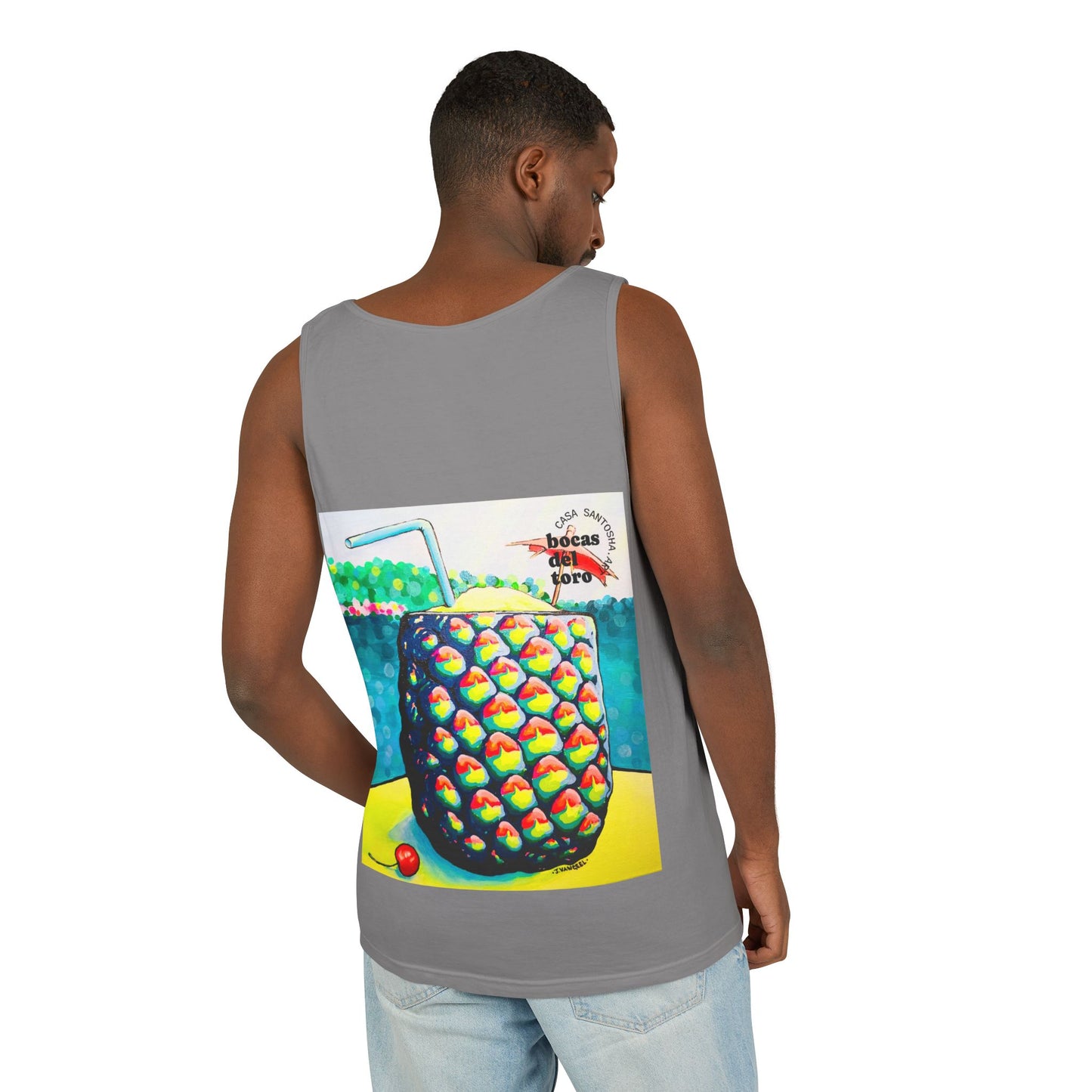 Unisex Neon Piña Colada Tank Top - Perfect for Summer Vibes
