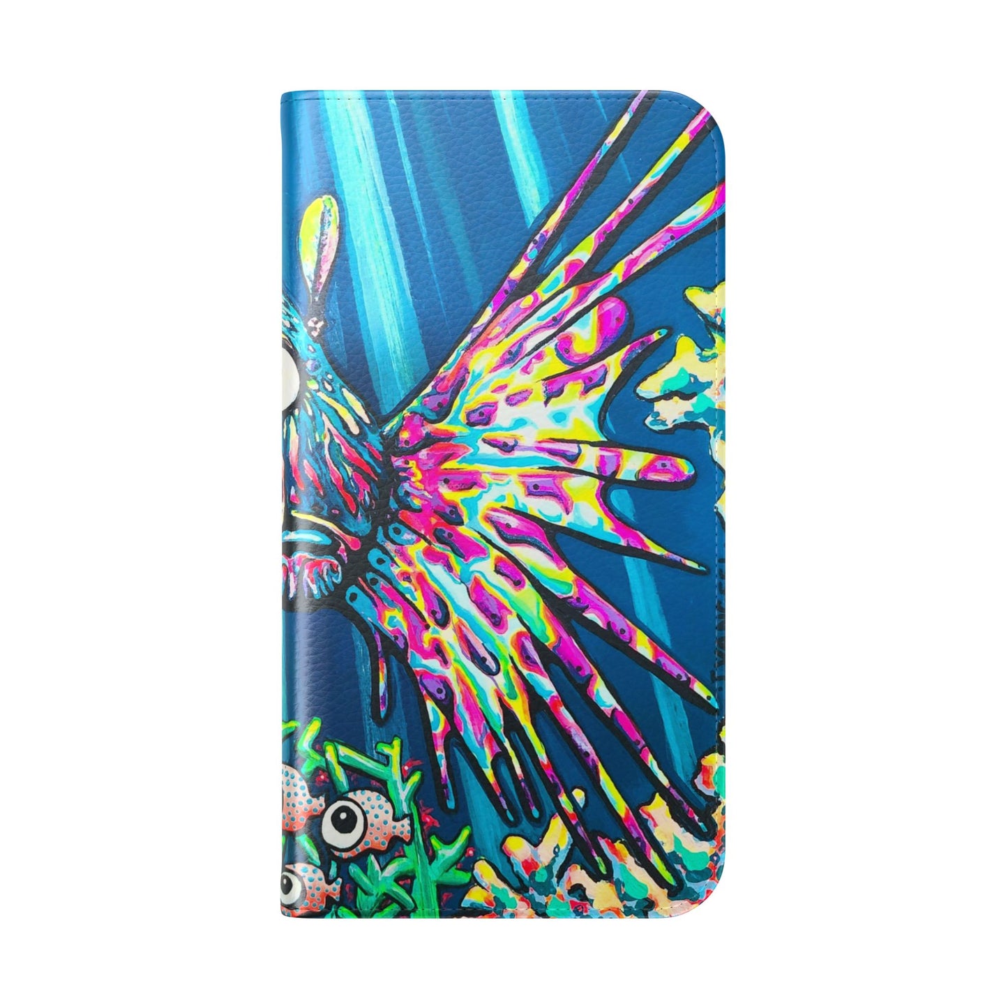 Cyclops Lionfish Flip Phone Case – Wallet Cover with Card Slots