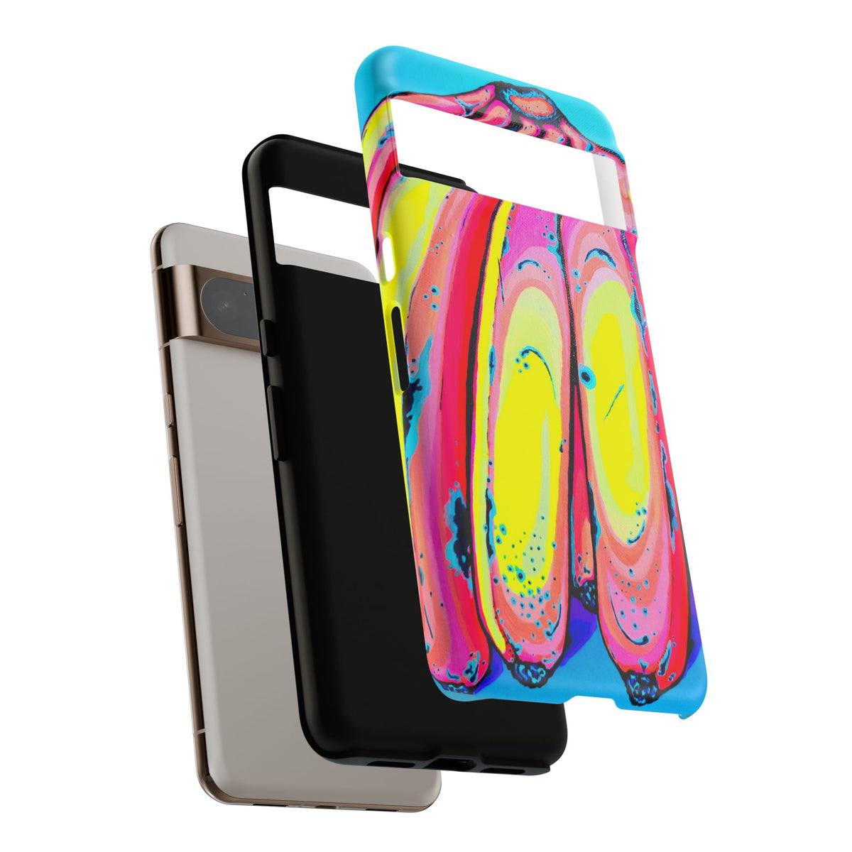 Neon Fat Bananas Tough Phone Case