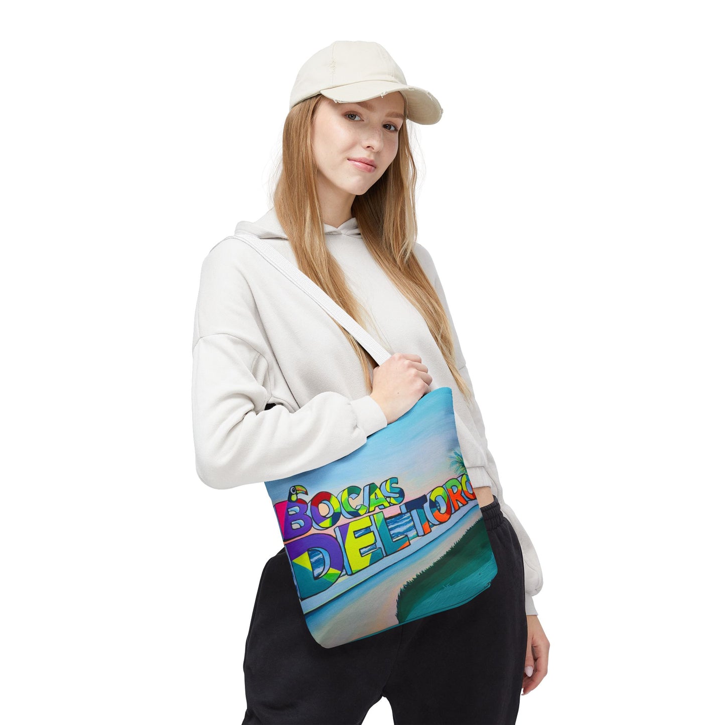 Premium Bocas Del Toro Sign Tote Bag, Original Artist Design, Reusable Shopping Tote,  Eco-Friendly