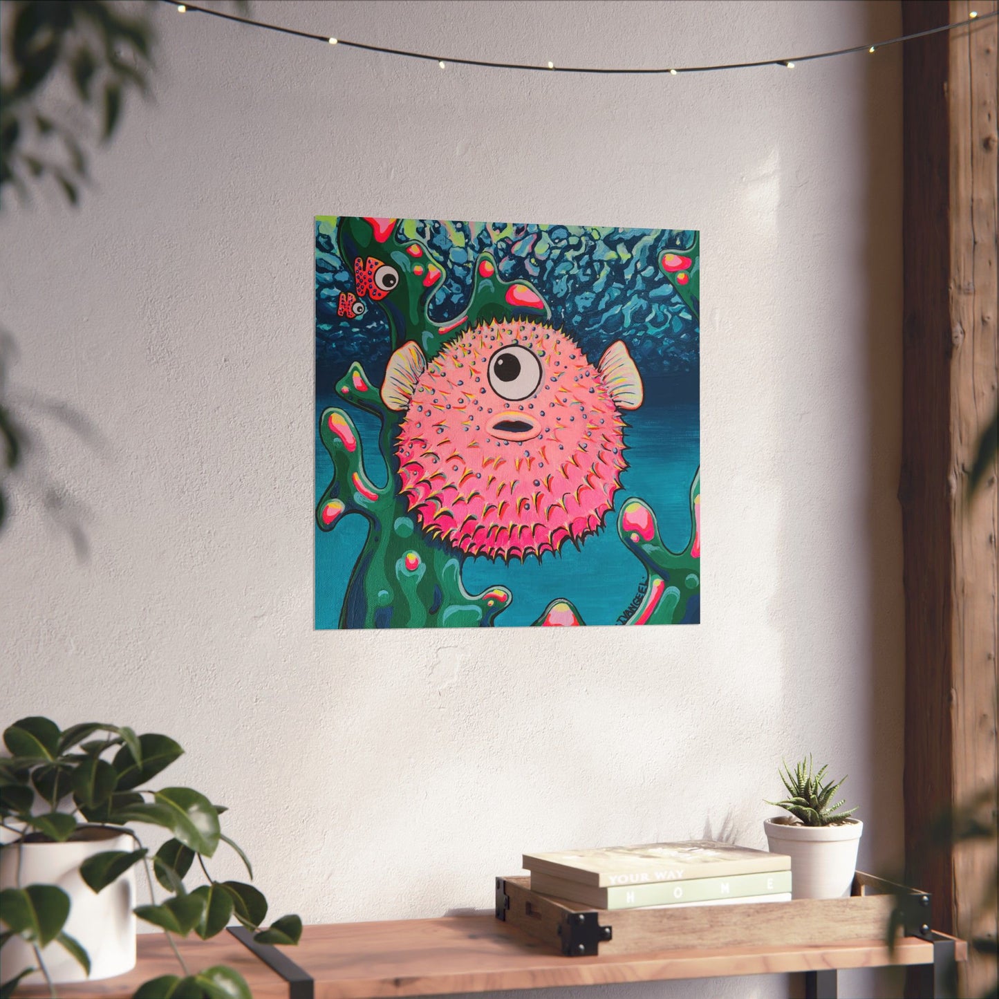 Cyclops Pufferfish Giclée Art Poster