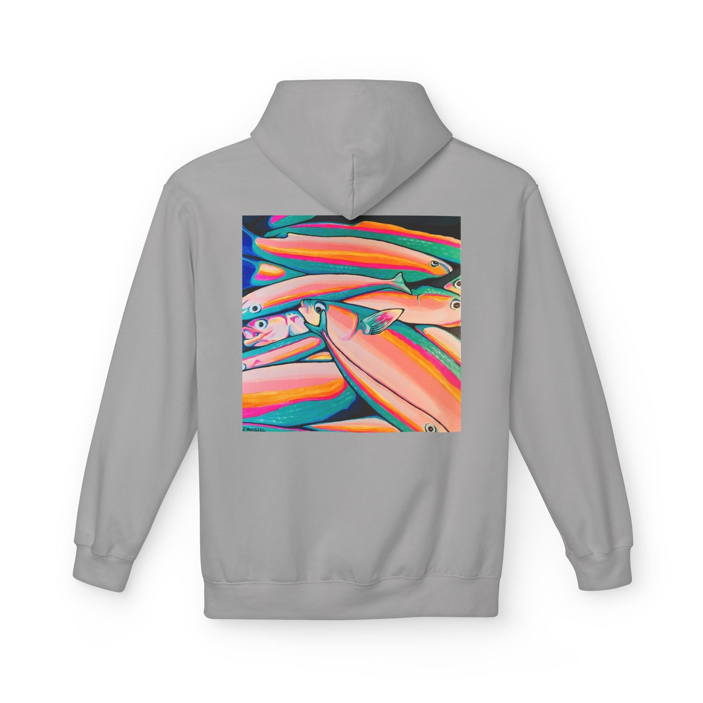 Unisex Neon Fish Soft Hoodie
