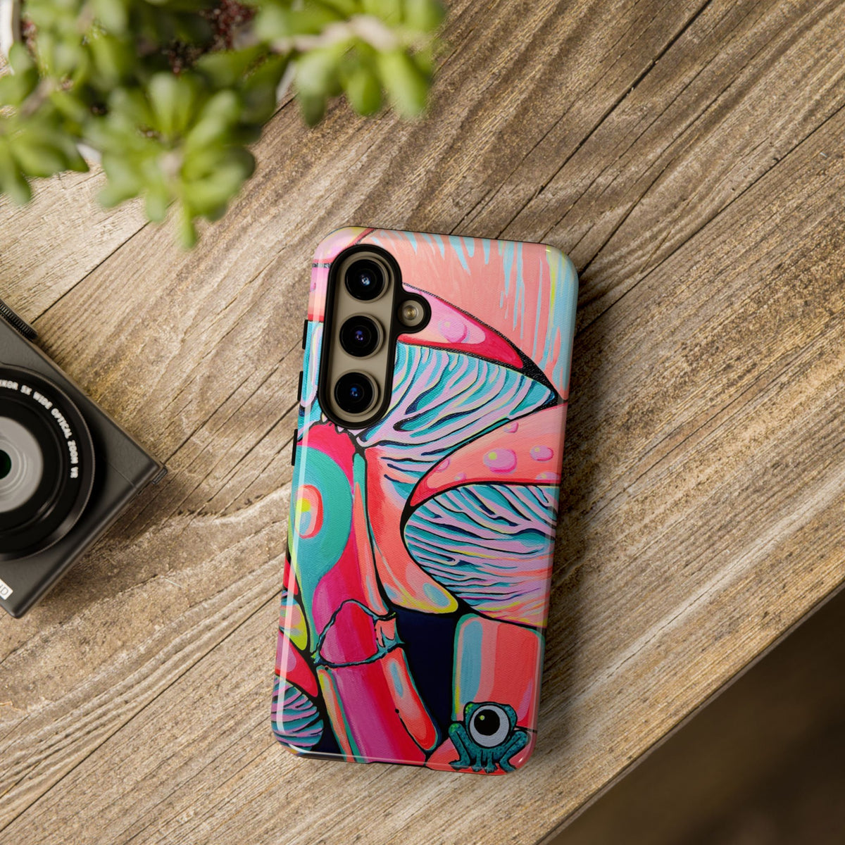 Coque de téléphone résistante Trippy Mushrooms