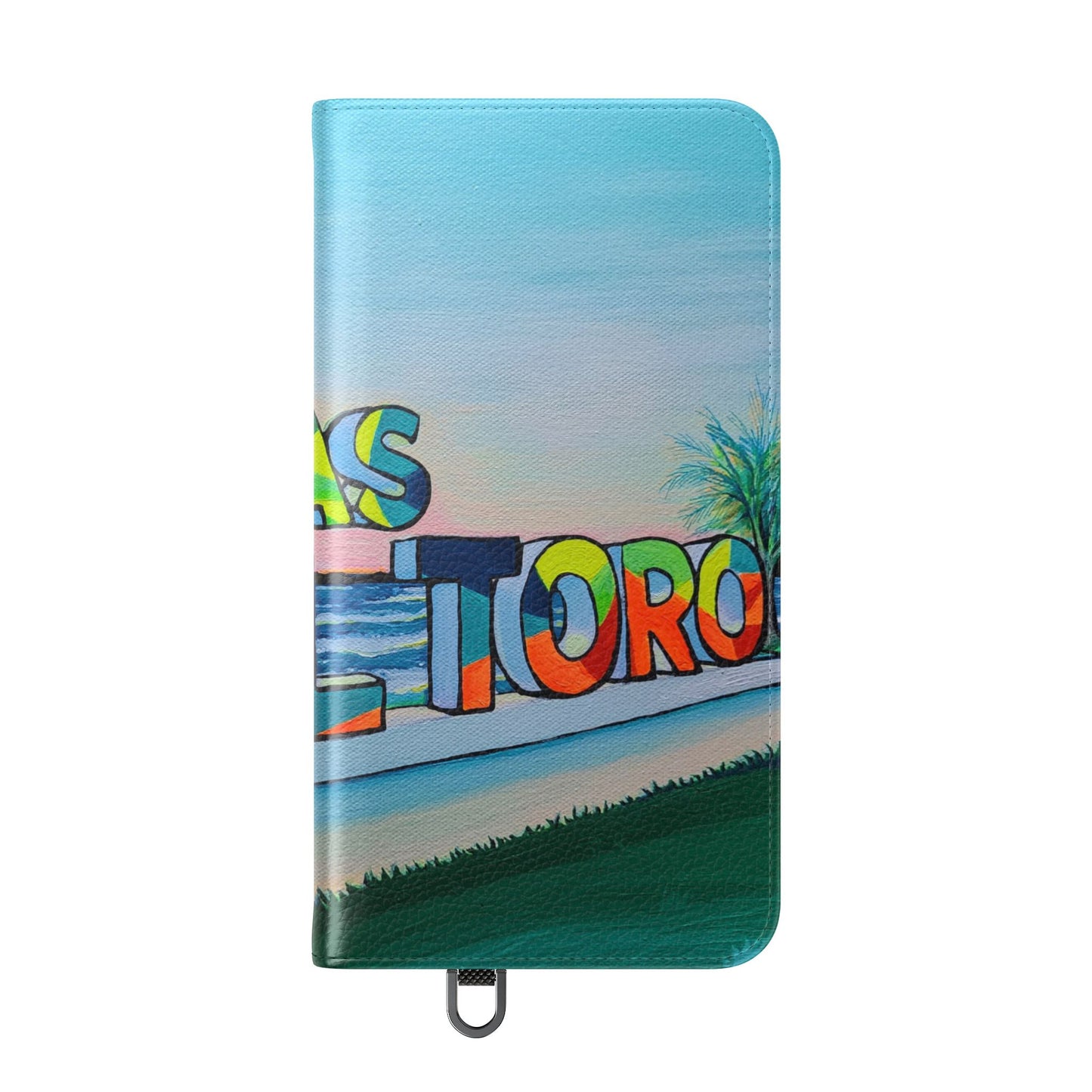 Bocas Del Toro Sign Flip Phone Case – Wallet Cover with Card Slots