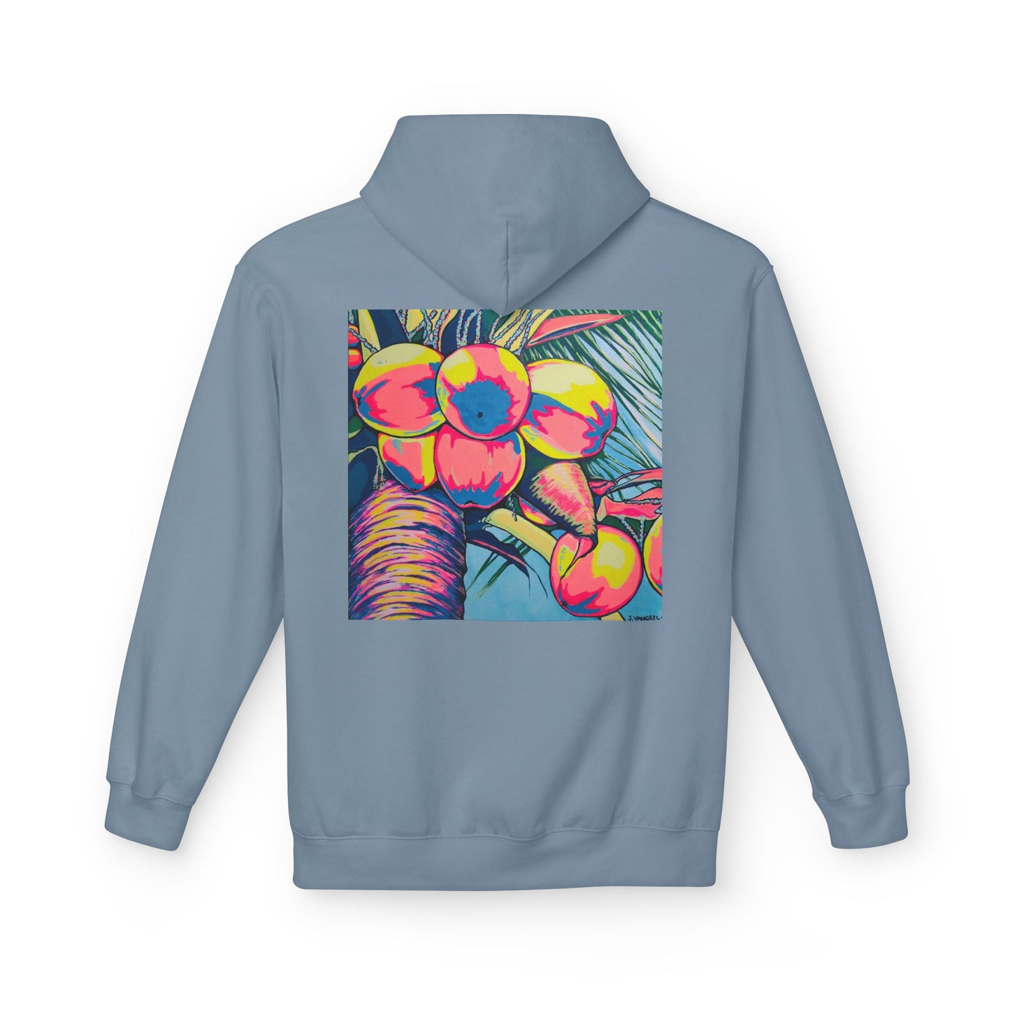 Unisex Neon Coconuts Soft Hoodie