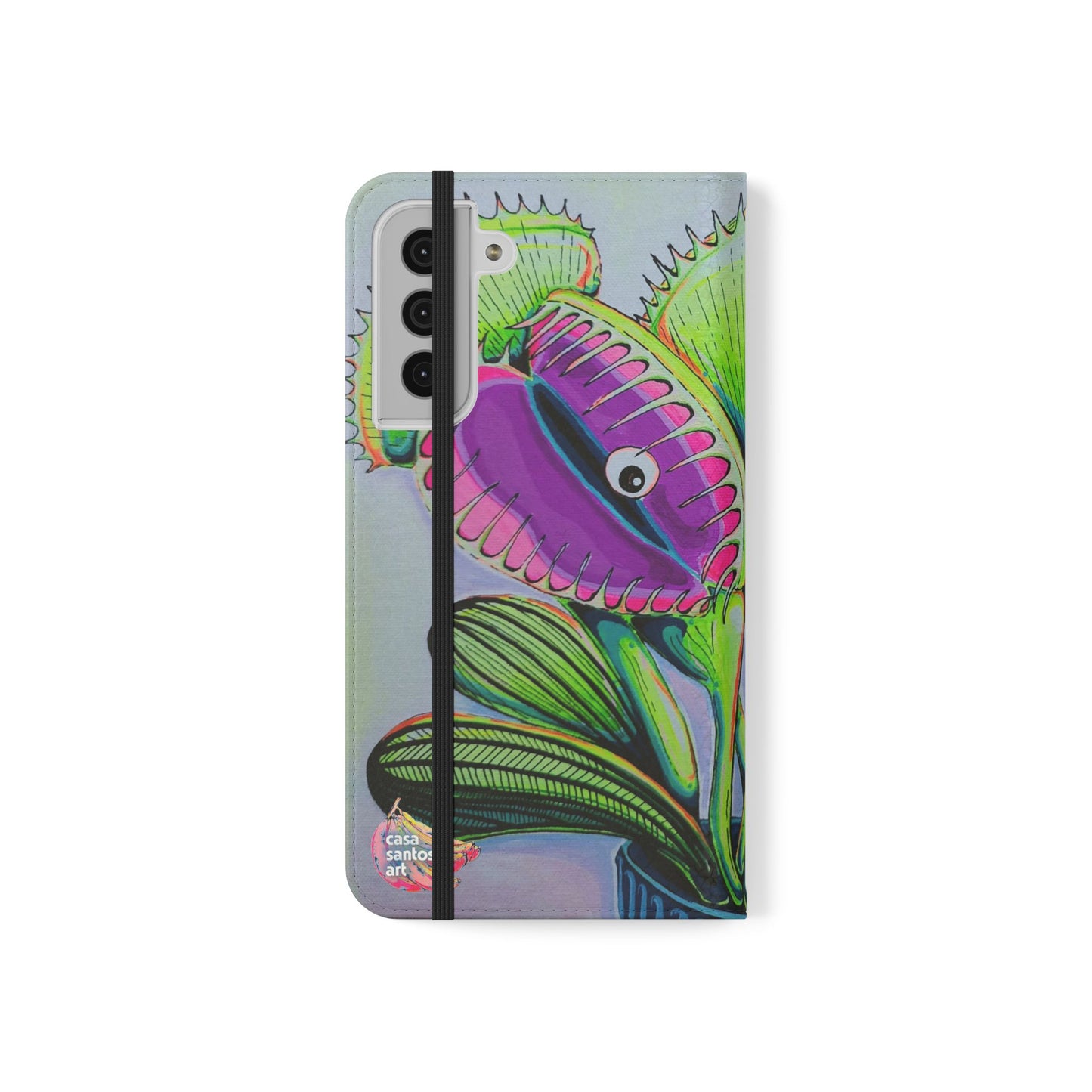 Cyclops Venus Fly Trap Flip Phone Case – Wallet Cover with Card Slots