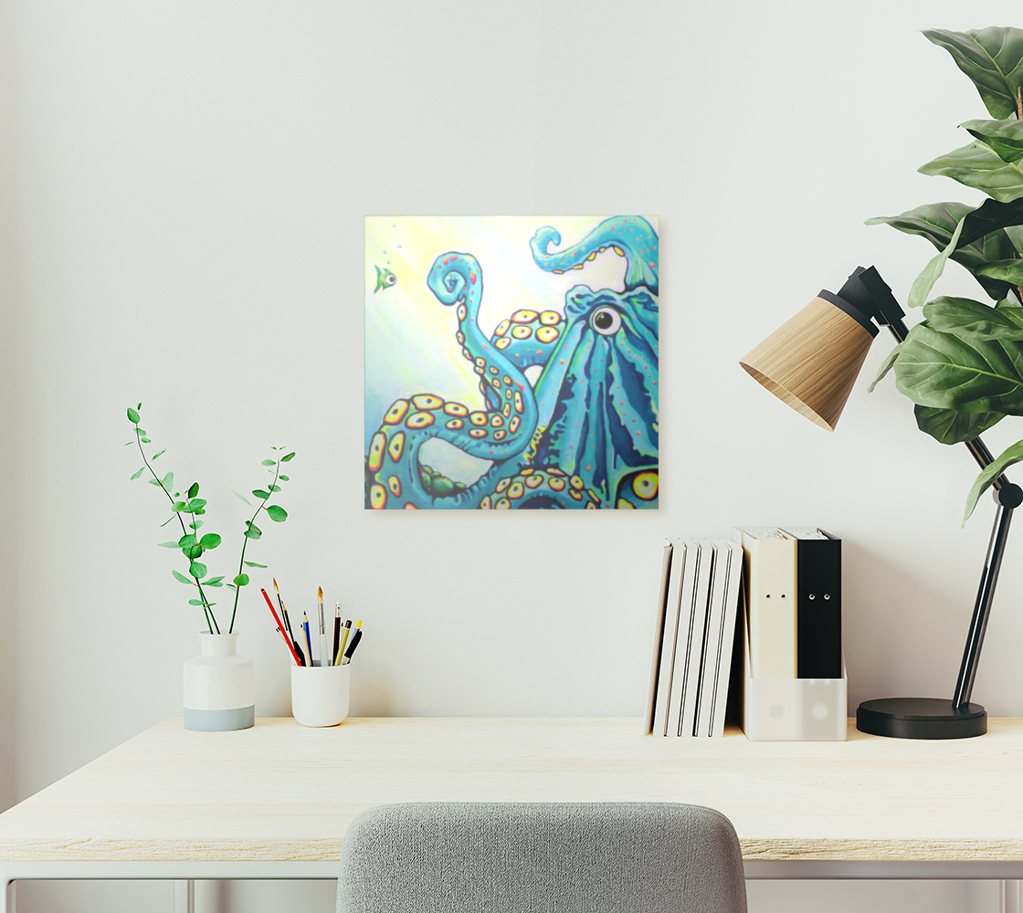 Cyclops Octopus Aluminum Wall Art