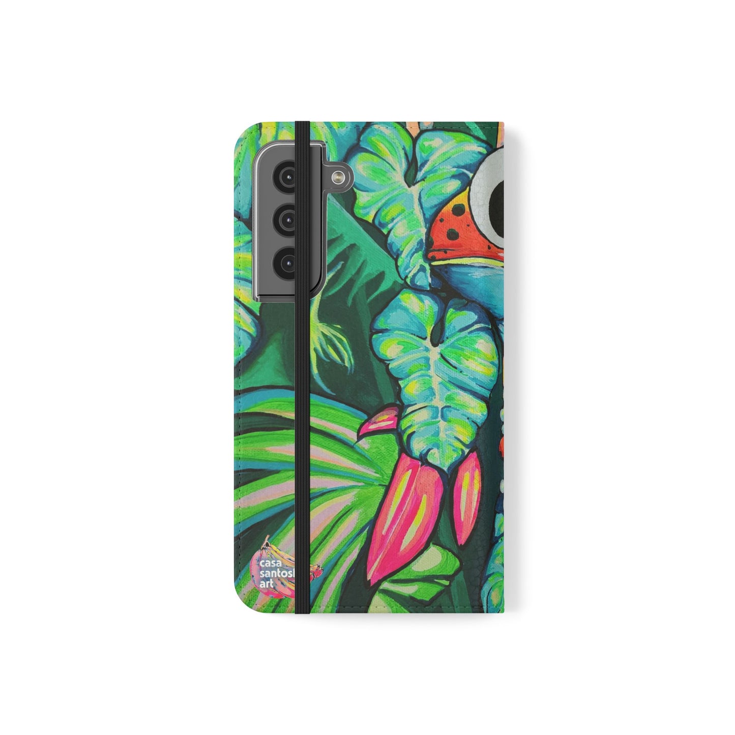 Cyclops Red Frog Flip Phone Case – Wallet Cover with Card Slots