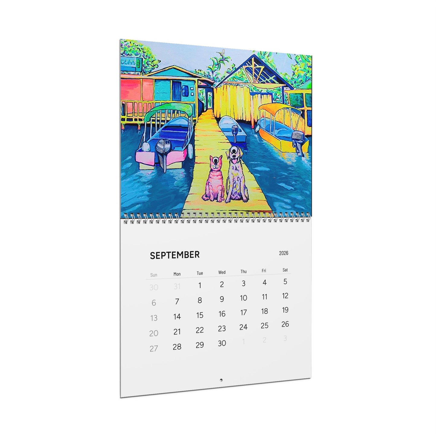 Vibrant Art Wall Calendar 2026
