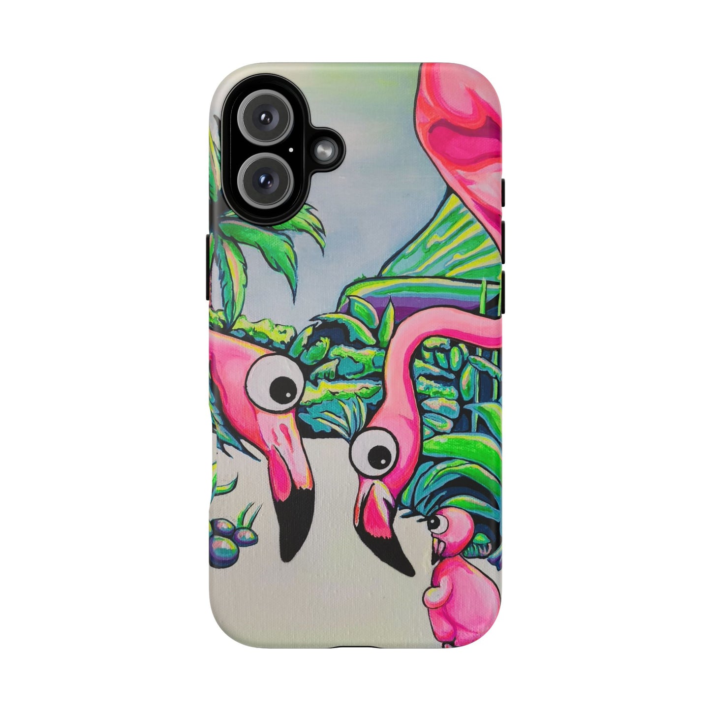 Cyclops Flamingo Family Tough Phone Case