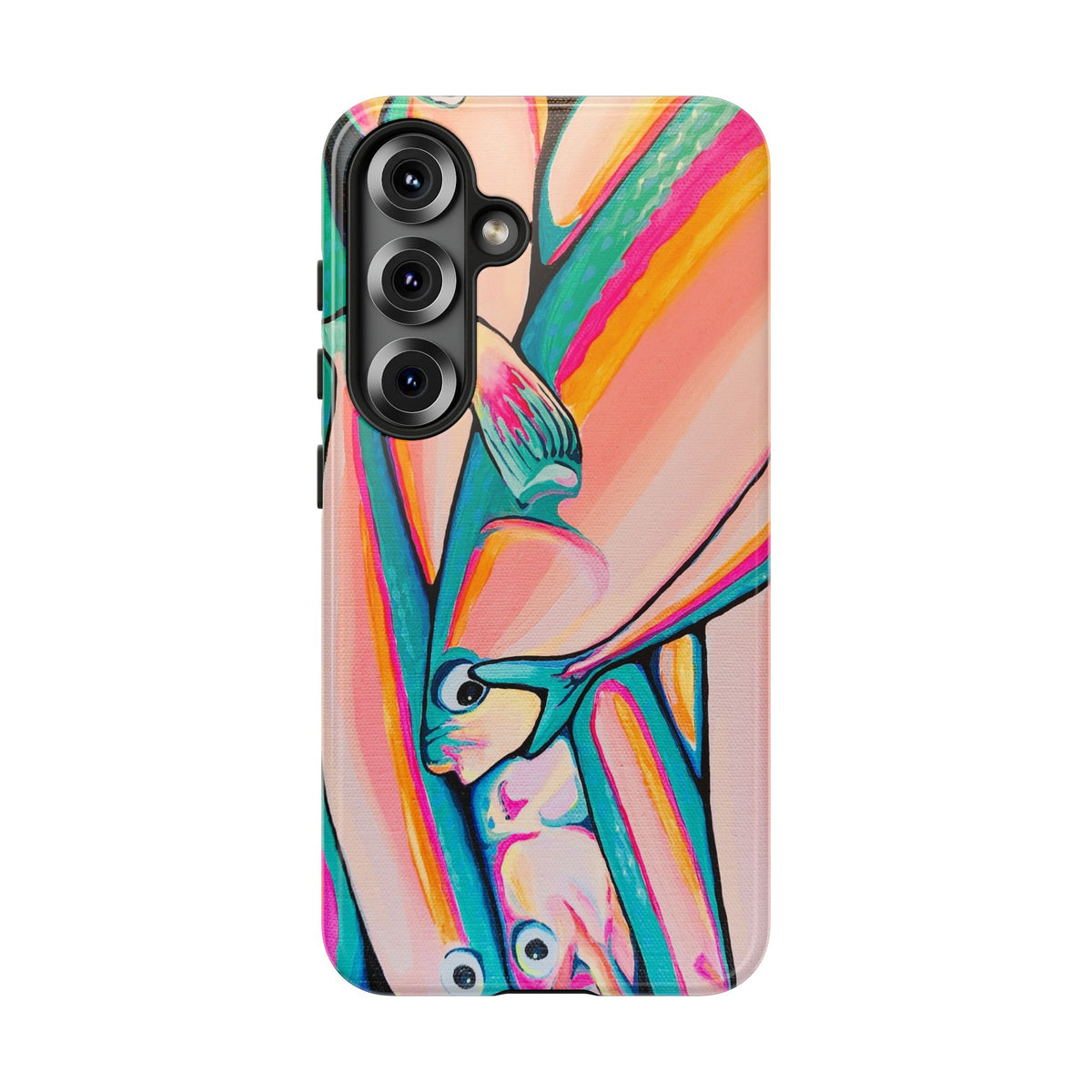 Neon Fish Tough Phone Case