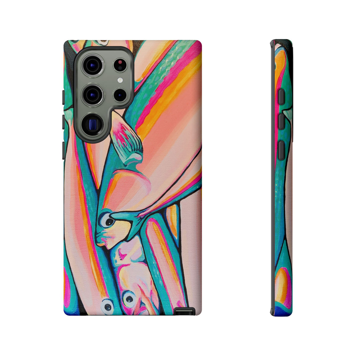 Neon Fish Tough Phone Case