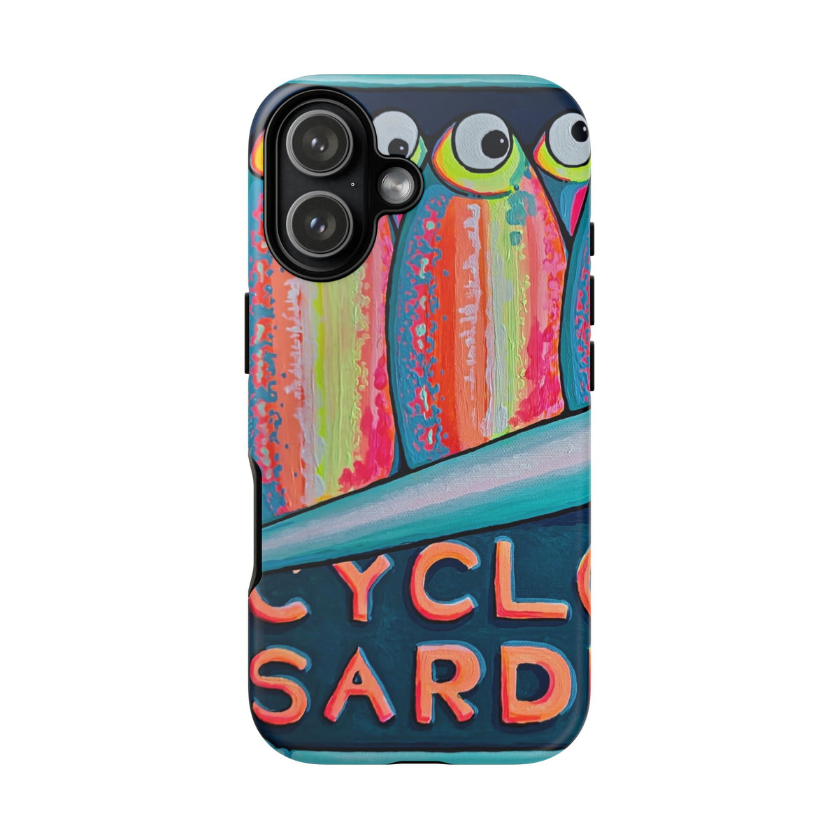 Neon Sardines Tough Phone Case