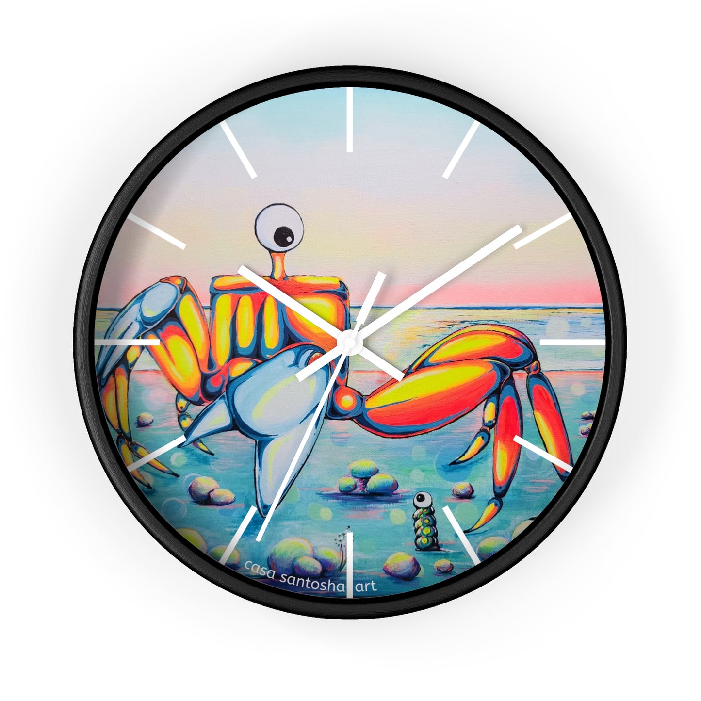 Cyclops Crab Pop Art Wall Clock