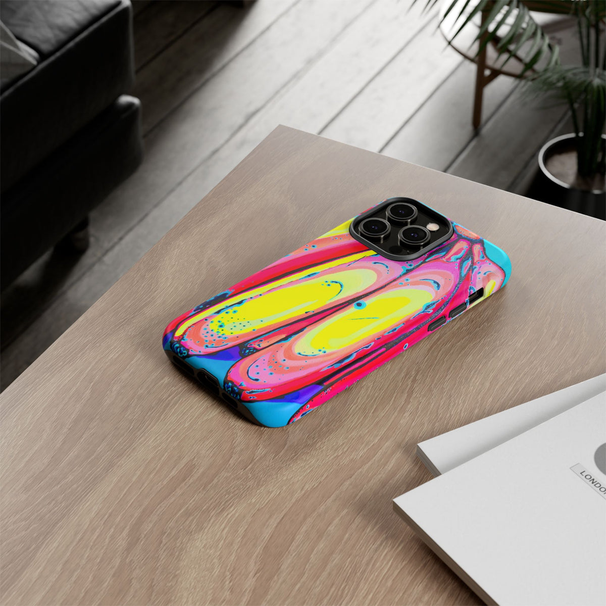 Neon Fat Bananas Tough Phone Case