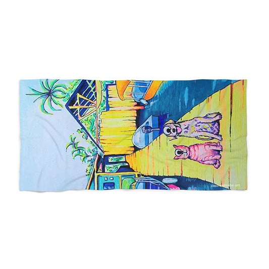 Bocas Cat and Dog Beach Towel for Summer Fun and Vacation Essentials